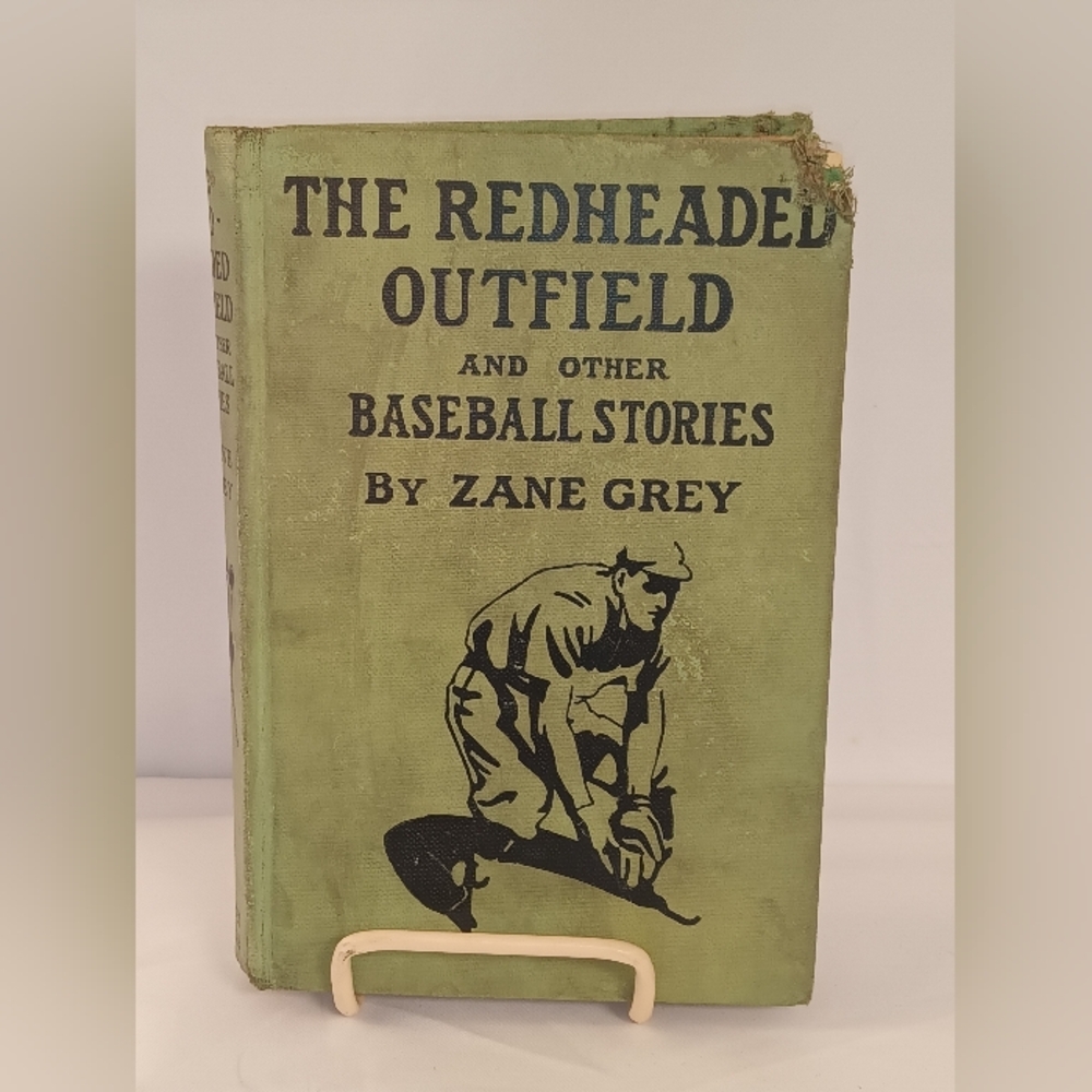 The Redheaded Outfield by Zane Grey - Green Hardcover Baseball Book